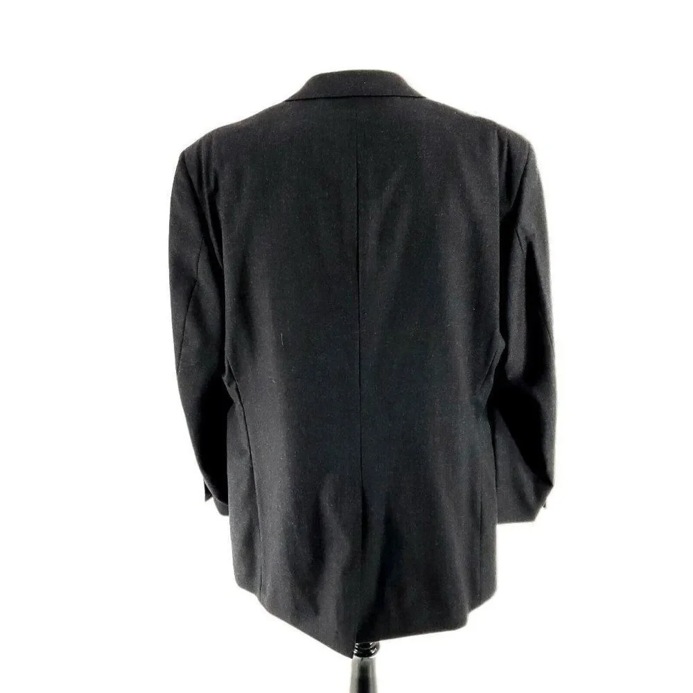 Jos A Bank Wool Cashmere 2‎ Button Blazer 46L Gray
